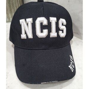 Adults NCIS Embroidered Adjustable Black Baseball Cap OS